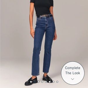 Ultra High Rise Ankle Straight Jean Abercrombie size 26/2 regular